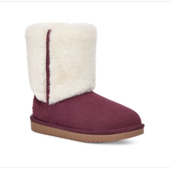 Koolaburra by Ugg Kids Aubrei Short Cold-Weather Booties - Big Kids Size 5 - Picture 1 of 2